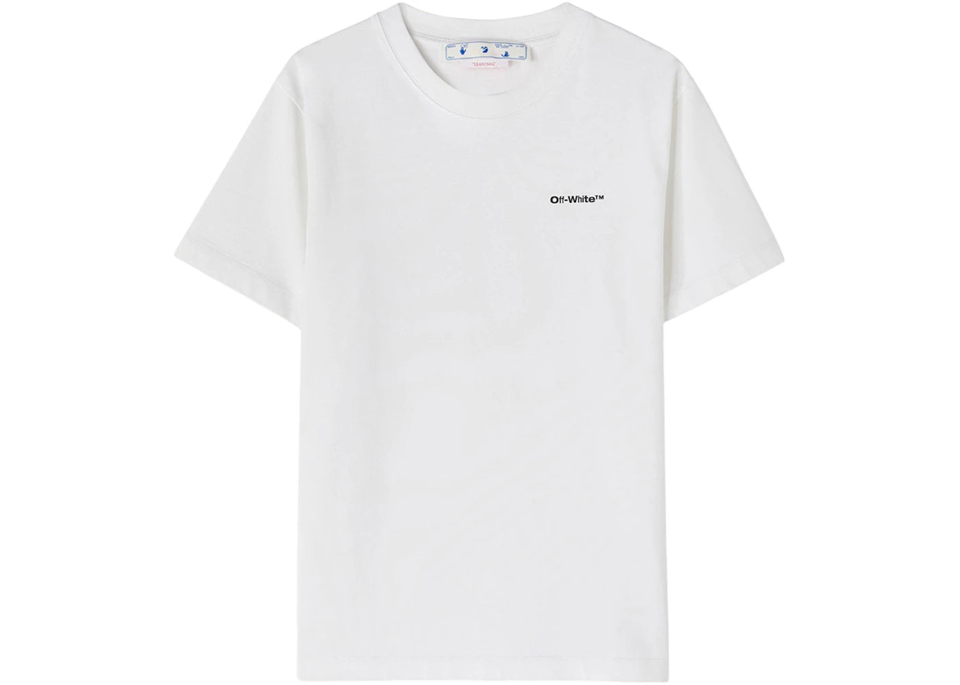 OFF-WHITE Wave Outl Diag Slim S/S Tee White/Black