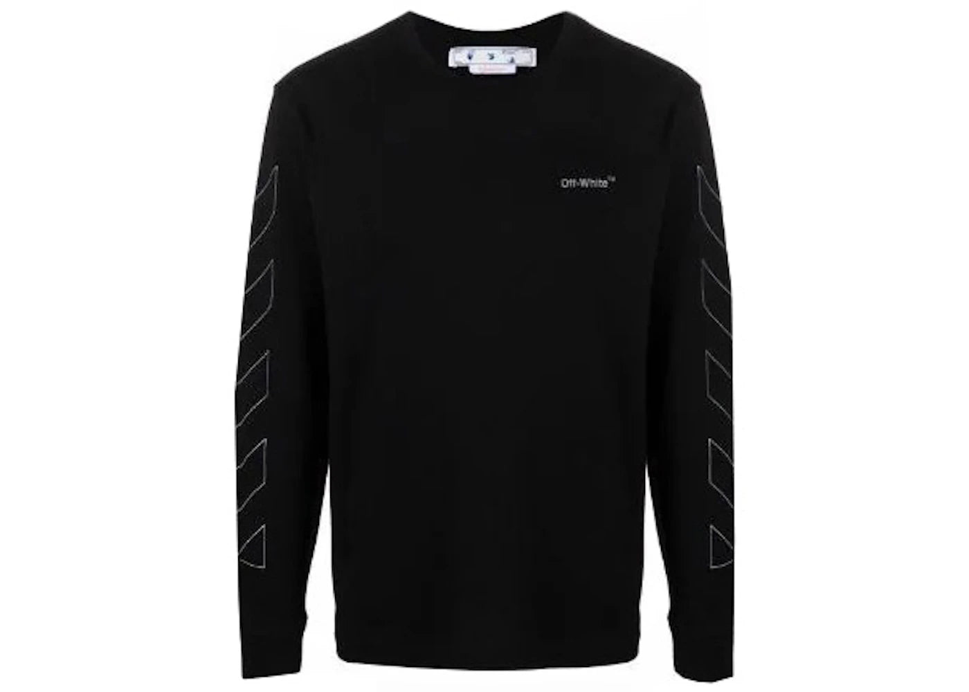 OFF-WHITE Black Diag Outline Long Sleeve T-shirt Black