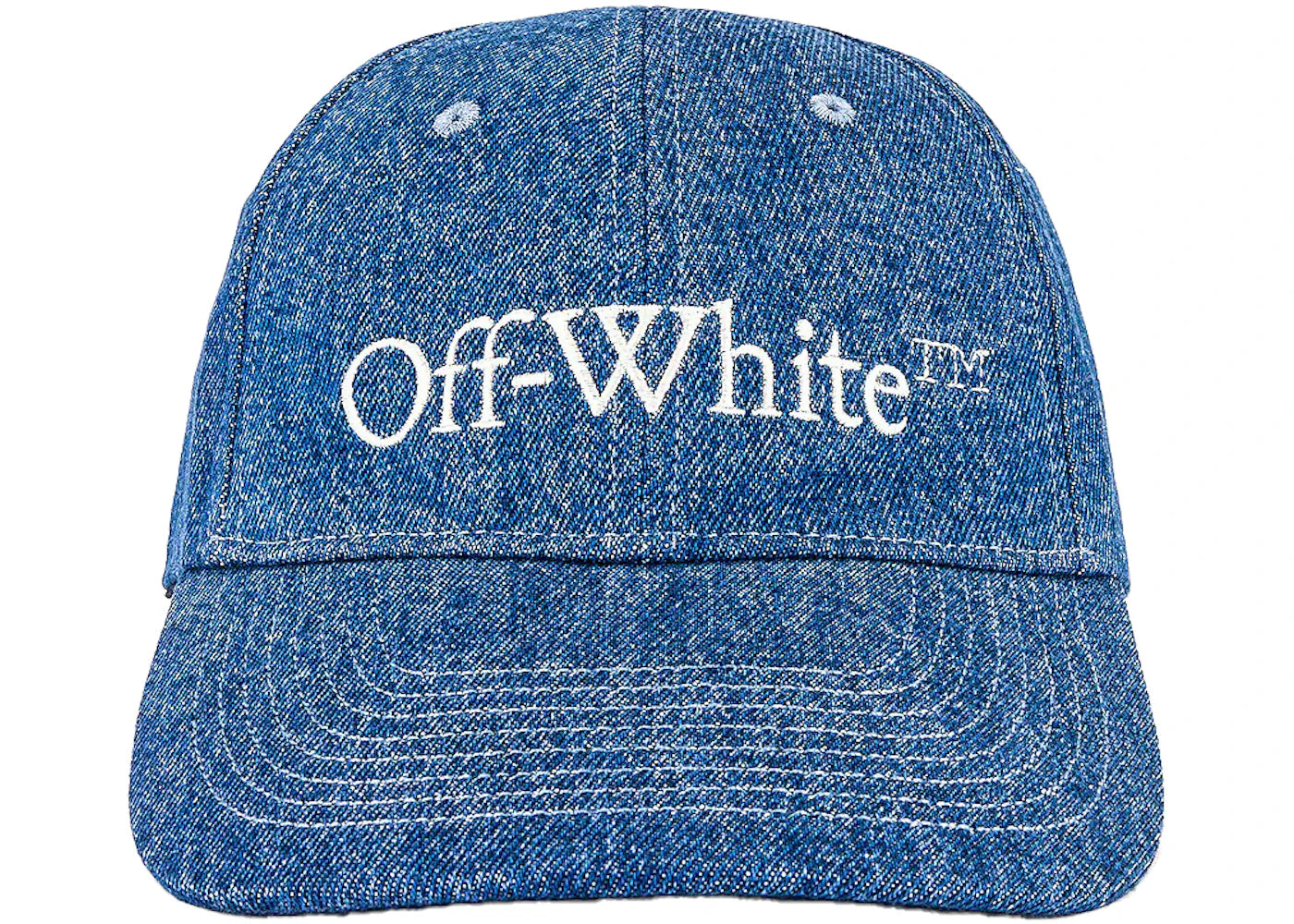 OFF-WHITE Women's Den Logo Bookish Baseball Hat Blue/White