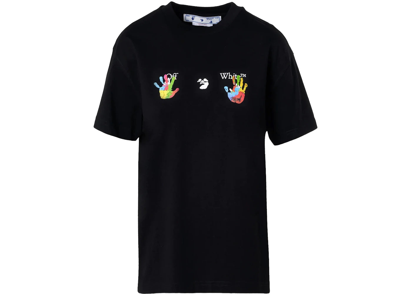 OFF-WHITE Women's Kids Swimming Logo Casual S/S T-shirt Black/Multi