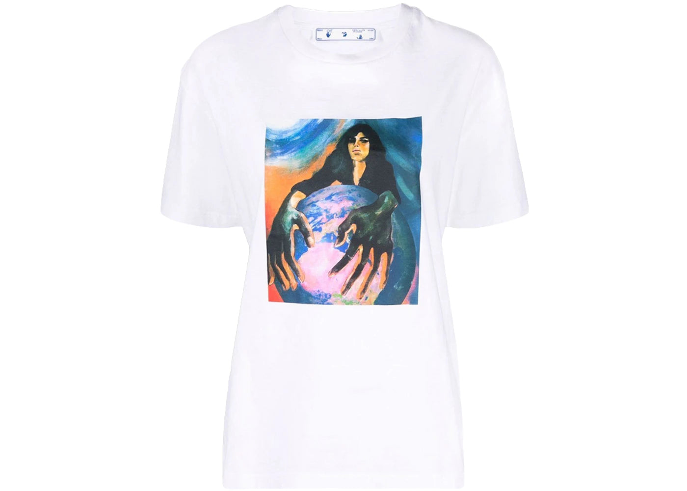 OFF-WHITE Women's Mirko Artist Front Regular T-Shirt White/Multi