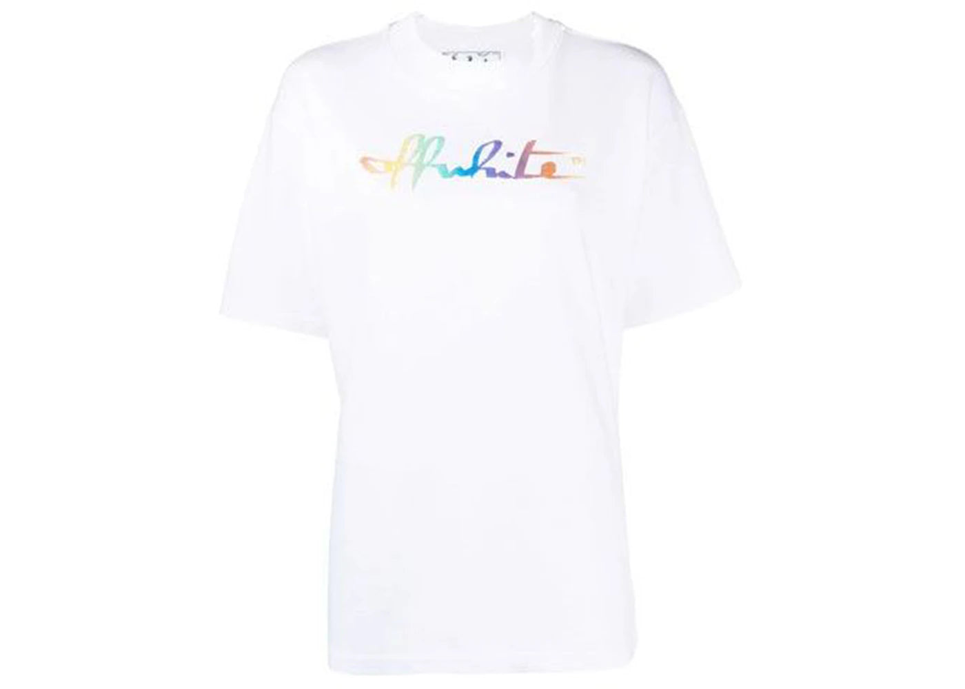 OFF-WHITE Women's Rainbow Tomboy T-Shirt White/Multi