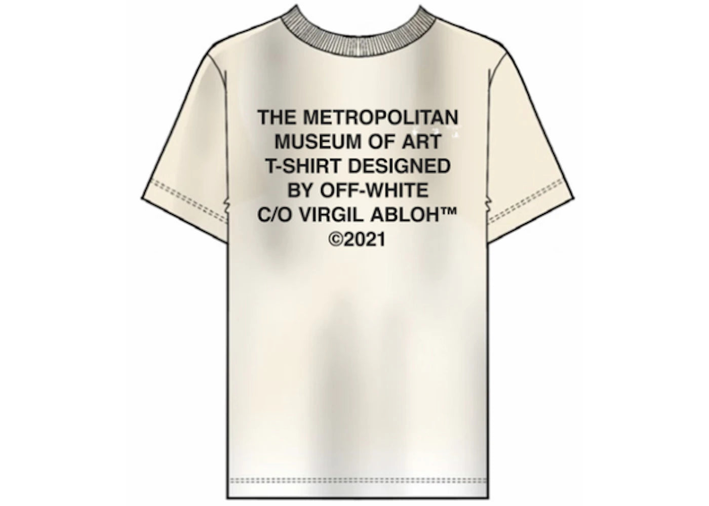 OFF-WHITE x The Met Men's Tee Neutral