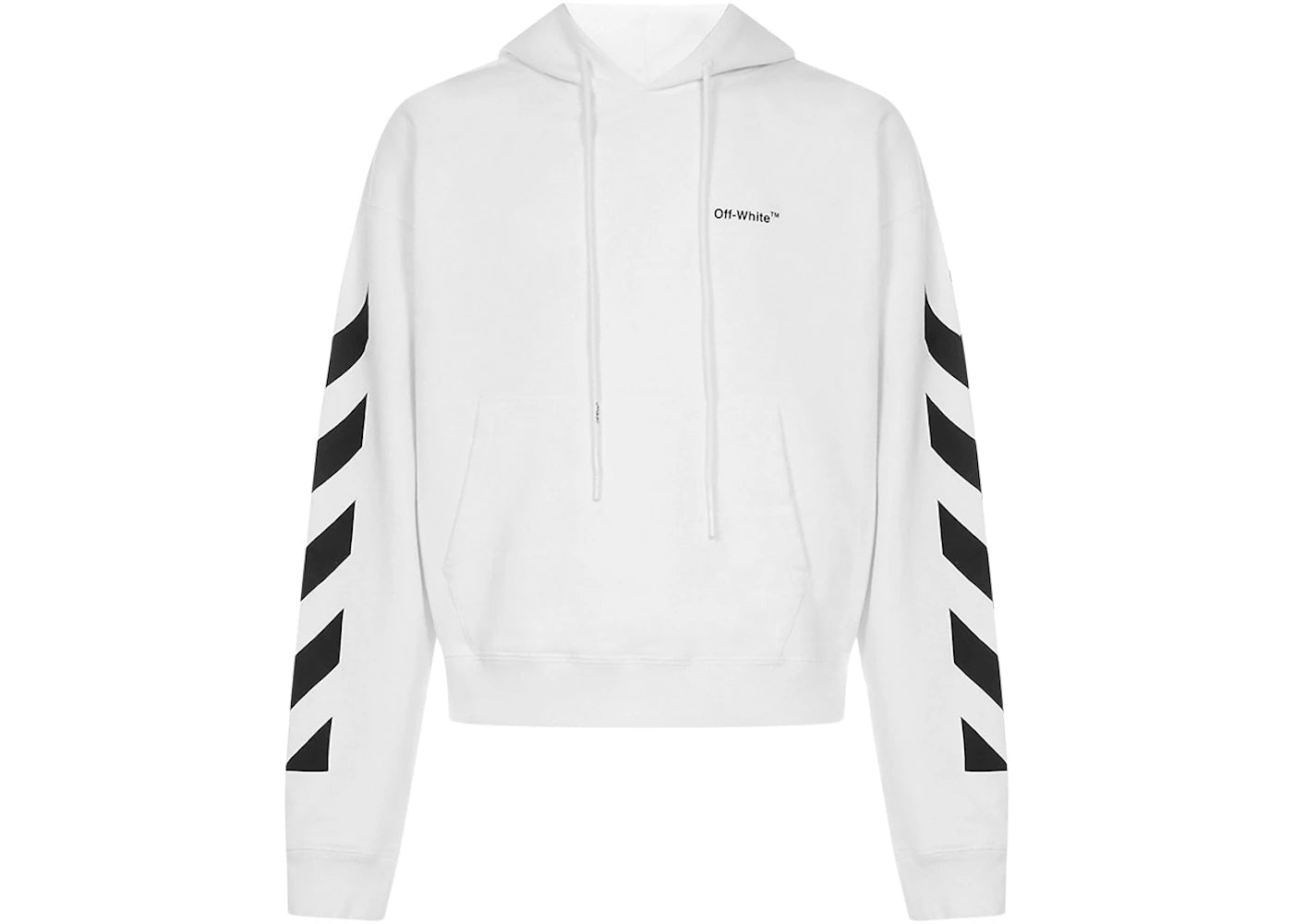 OFF-WHITE Diagonal Helvetica Oversized Hoodie White/Black