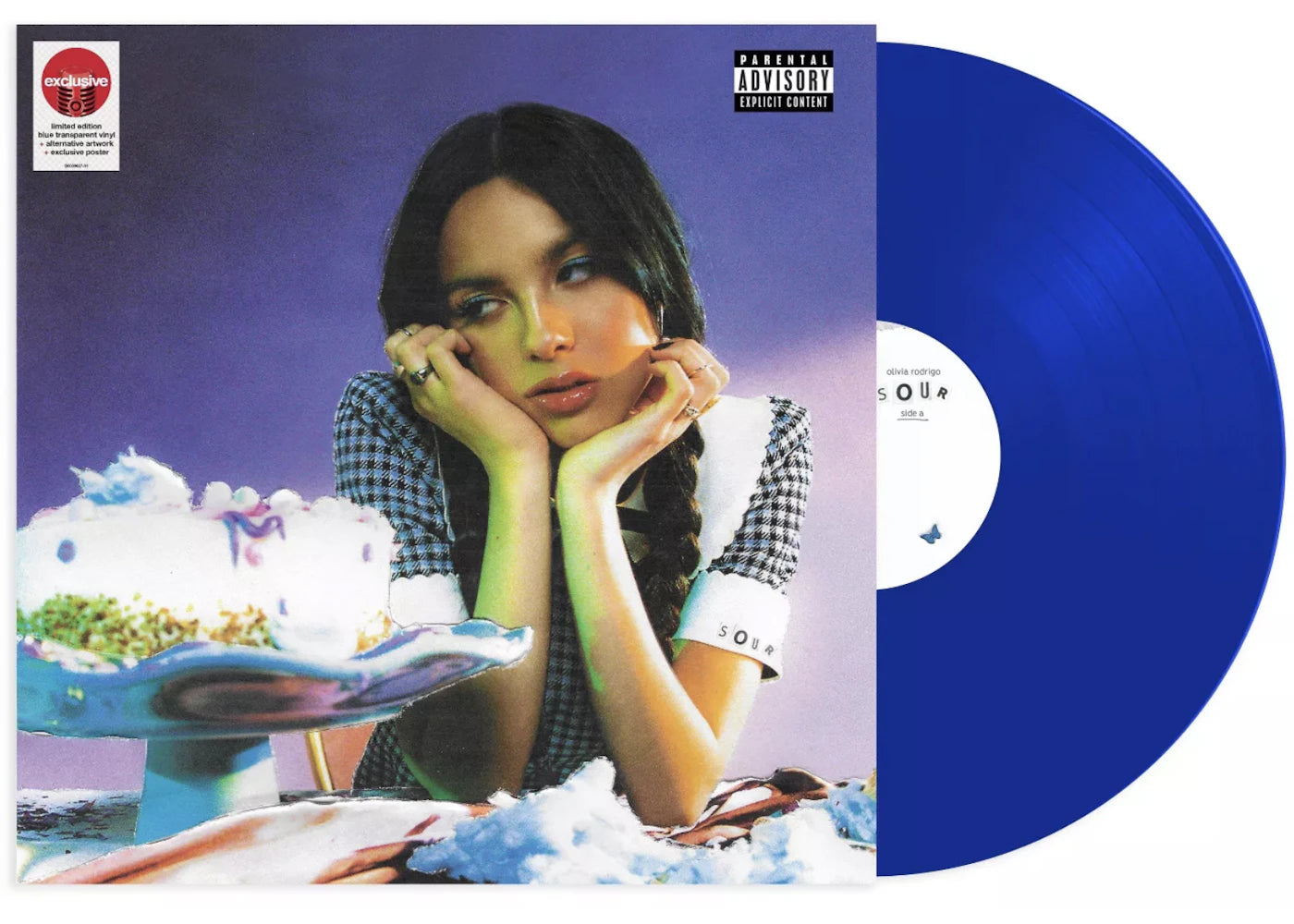 Olivia Rodrigo Sour Target Exclusive LP Vinyl Transparent Blue