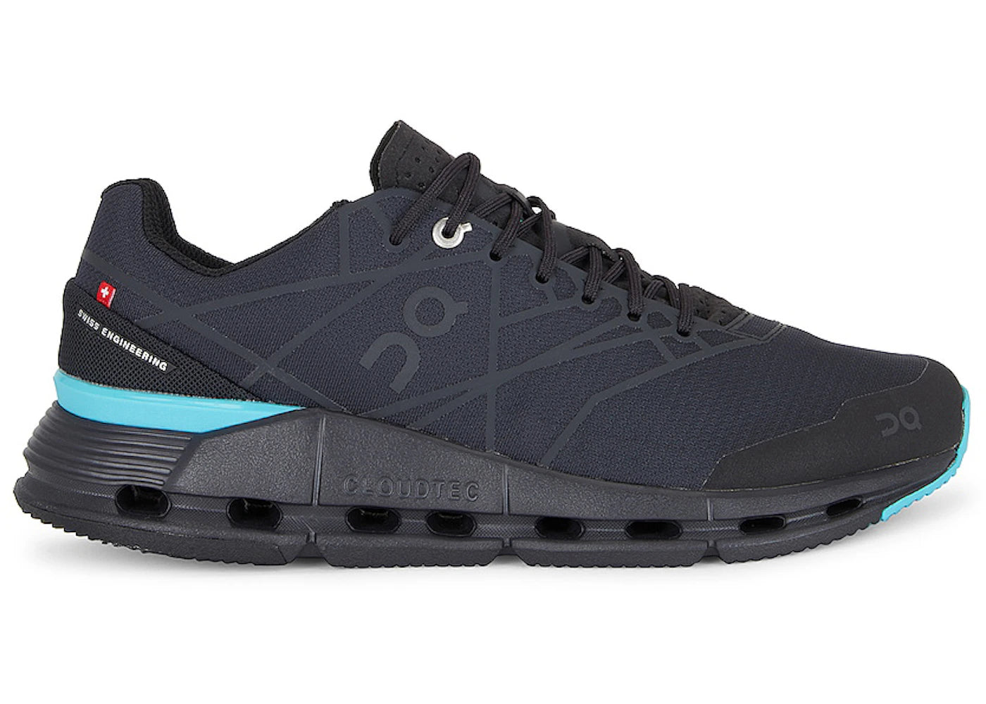 On Running Cloudnova Z5 Black Cyan (Women's)