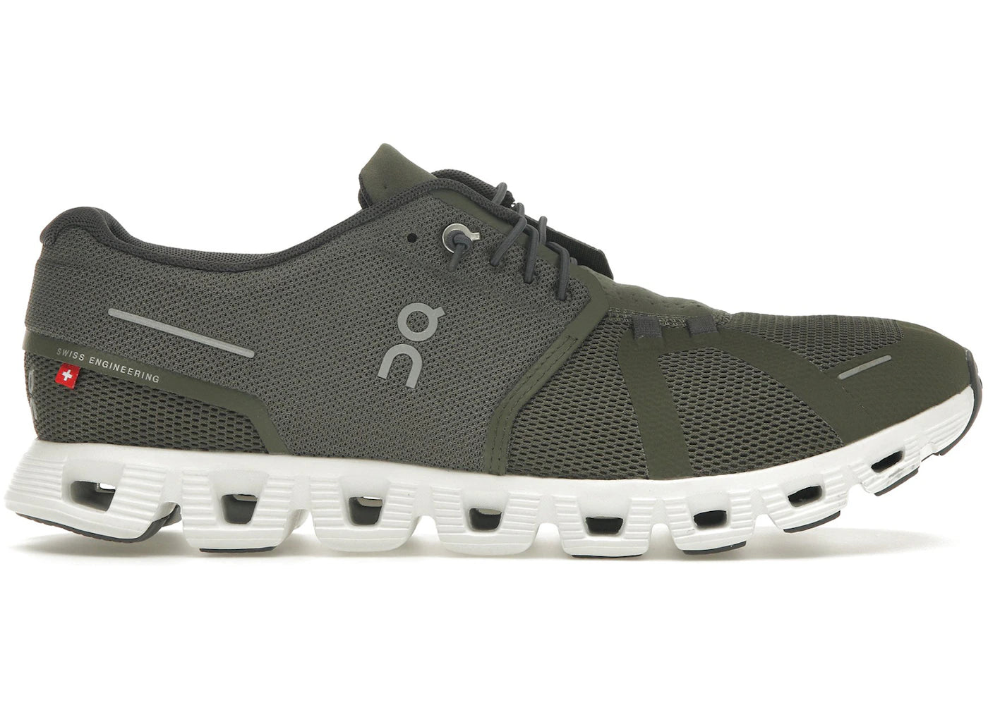 On Running Cloud 5 Olive Green White