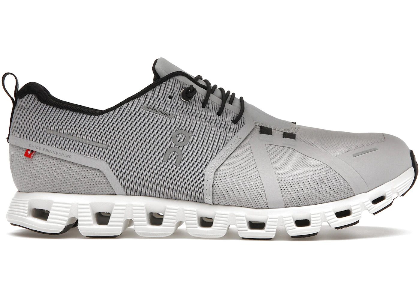 On Running Cloud 5 Waterproof Glacier Grey White