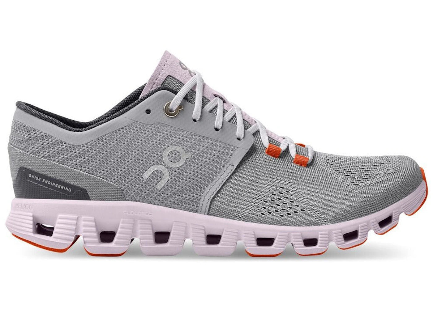 On Running Cloud X Alloy Grey Lily Pink (Women's)