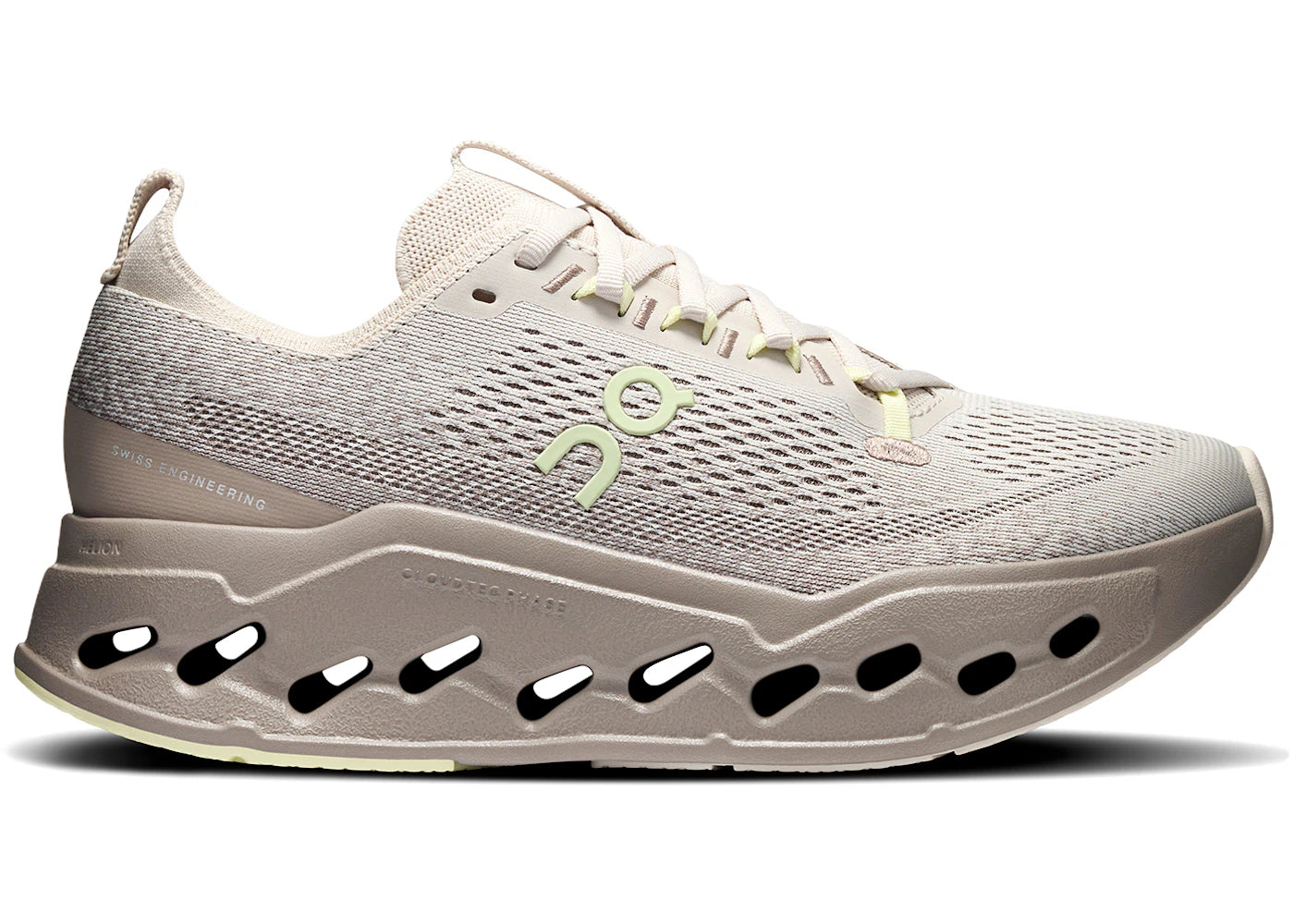 On Running Cloudsurfer Max Pelican Limelight (Women's)