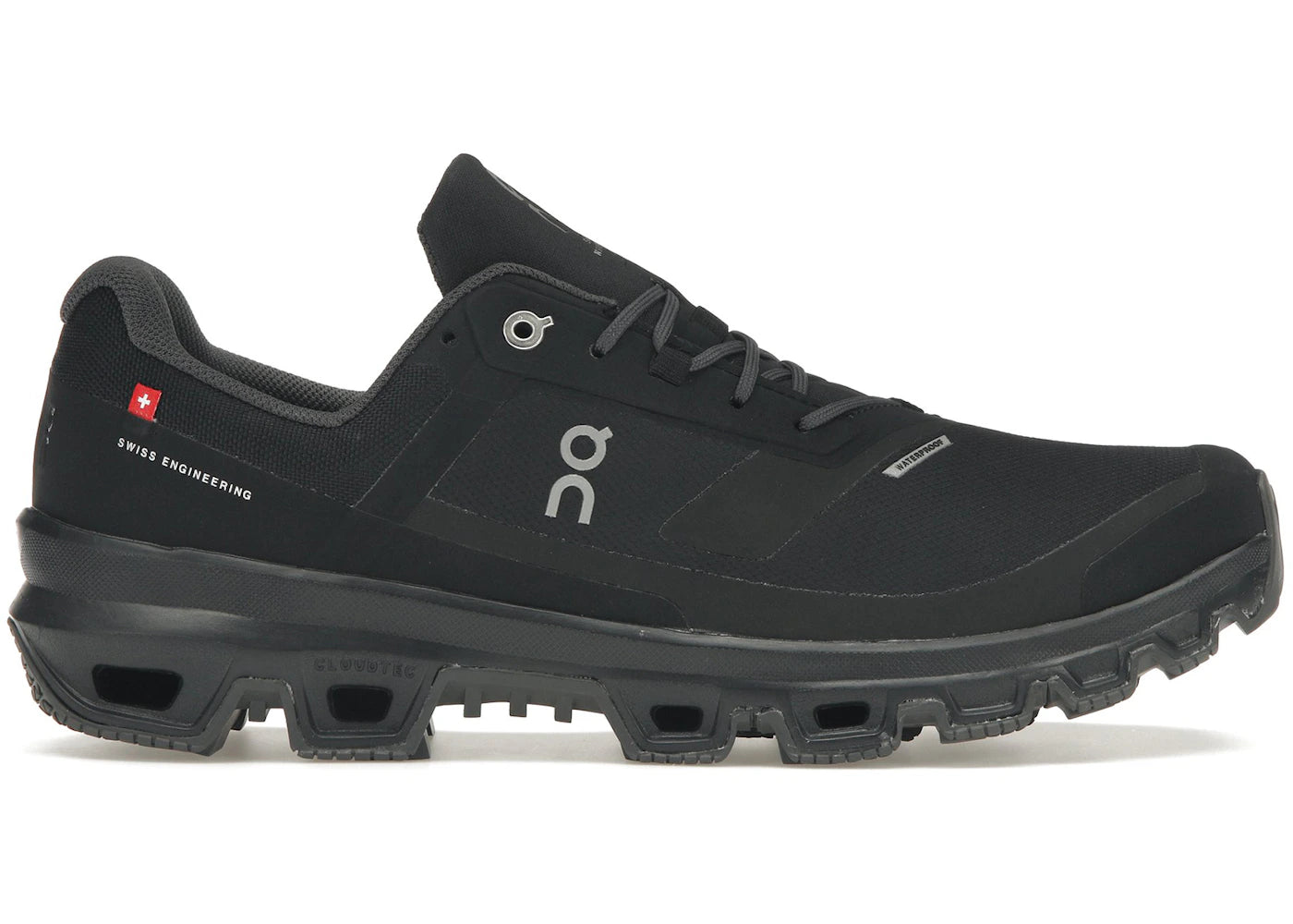 On Running Cloudventure Waterproof Black