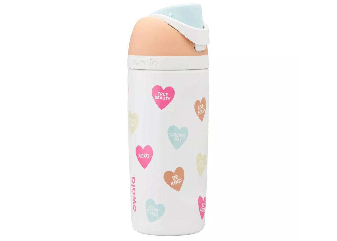 Owala Valentine's Day Cutie FreeSip 16oz Water Botle White