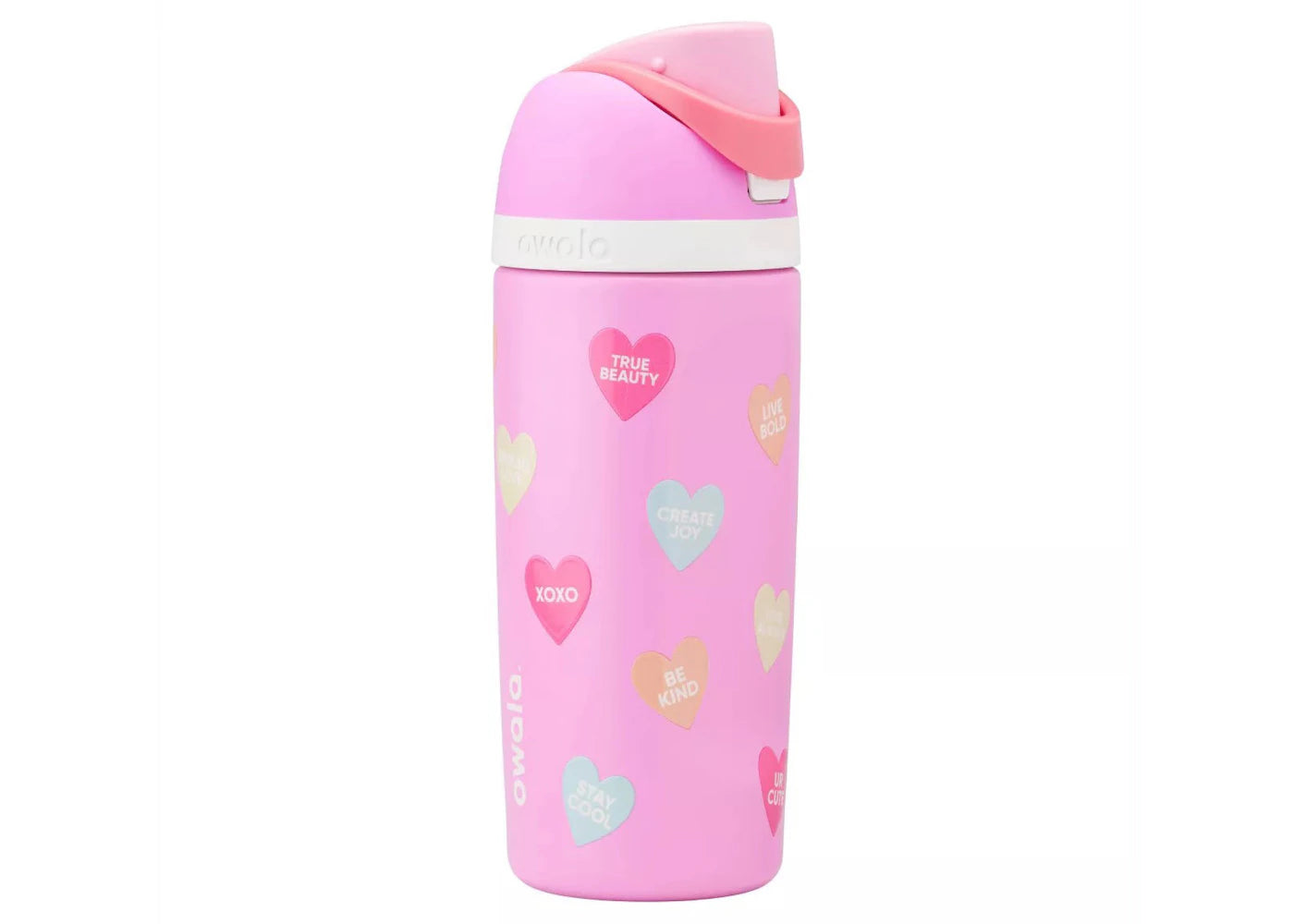 Owala Valentine's Day Sweetie FreeSip 16oz Water Bottle Pink