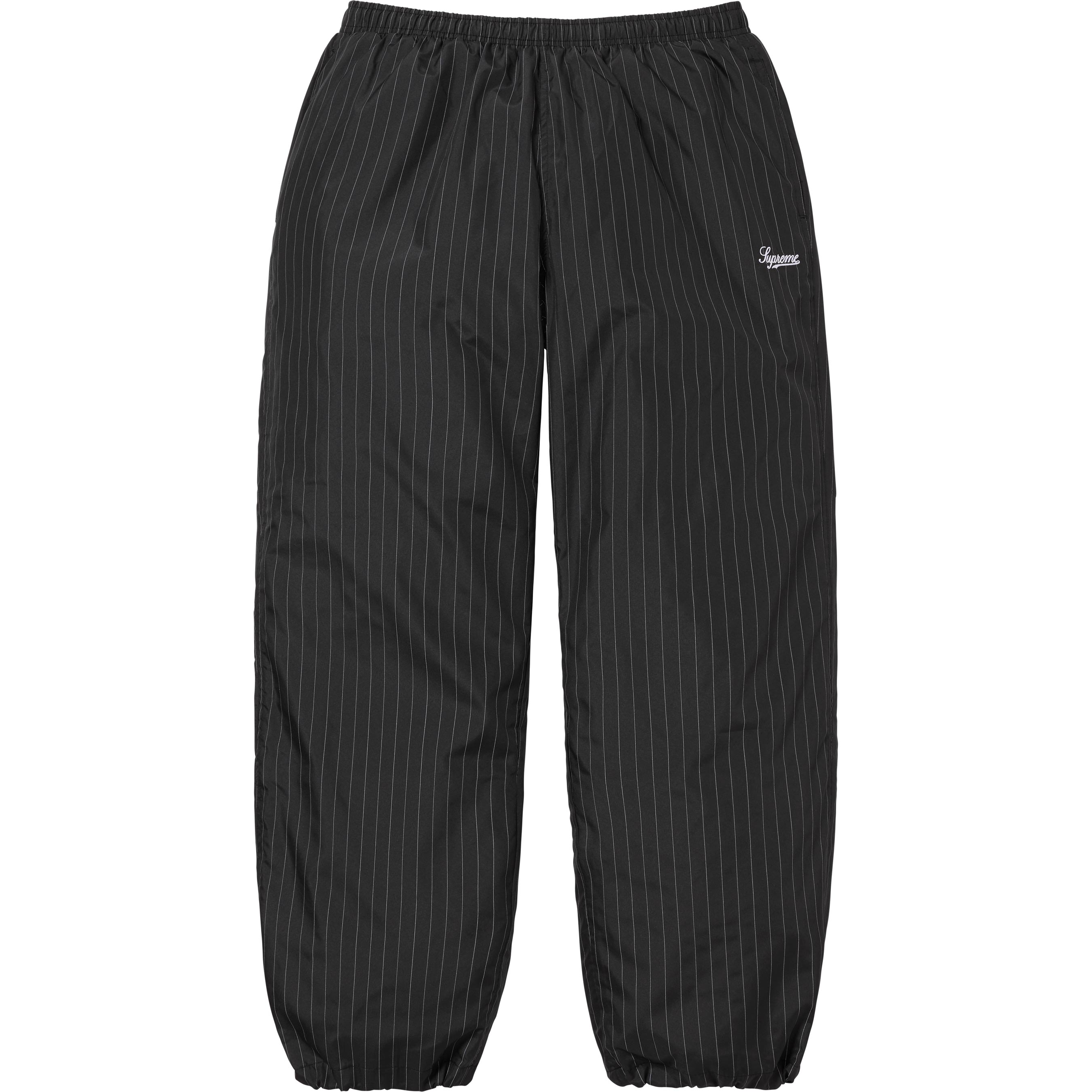 Supreme Reflective Pinstripe Track Pant - Black