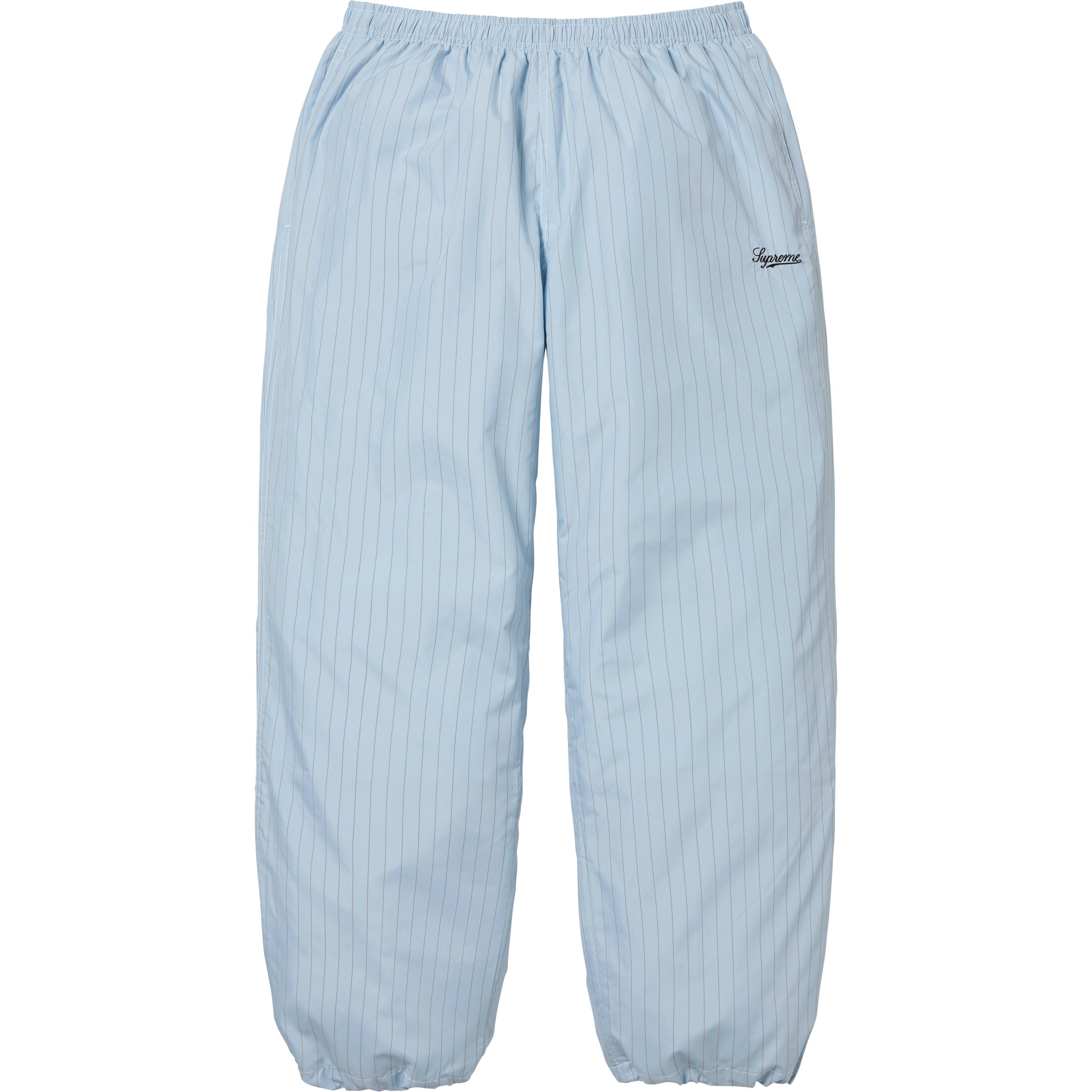 Supreme Reflective Pinstripe Track Pant - Light Blue