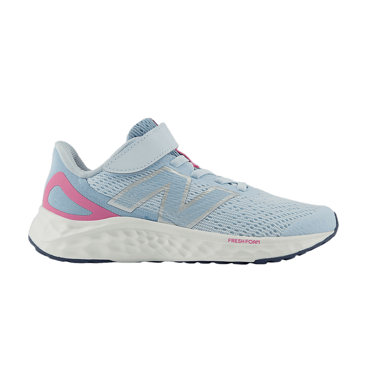 New Balance Fresh Foam Arishi v4 Bungee Lace Quarry Blue Real Pink Chrome Blue (PS)