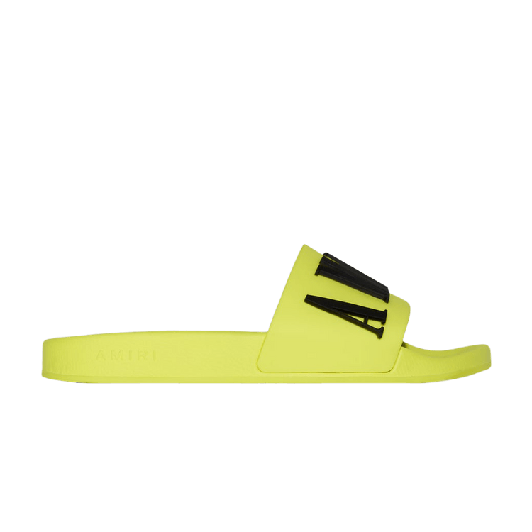 AMIRI Pool Slide Debossed Volt Black