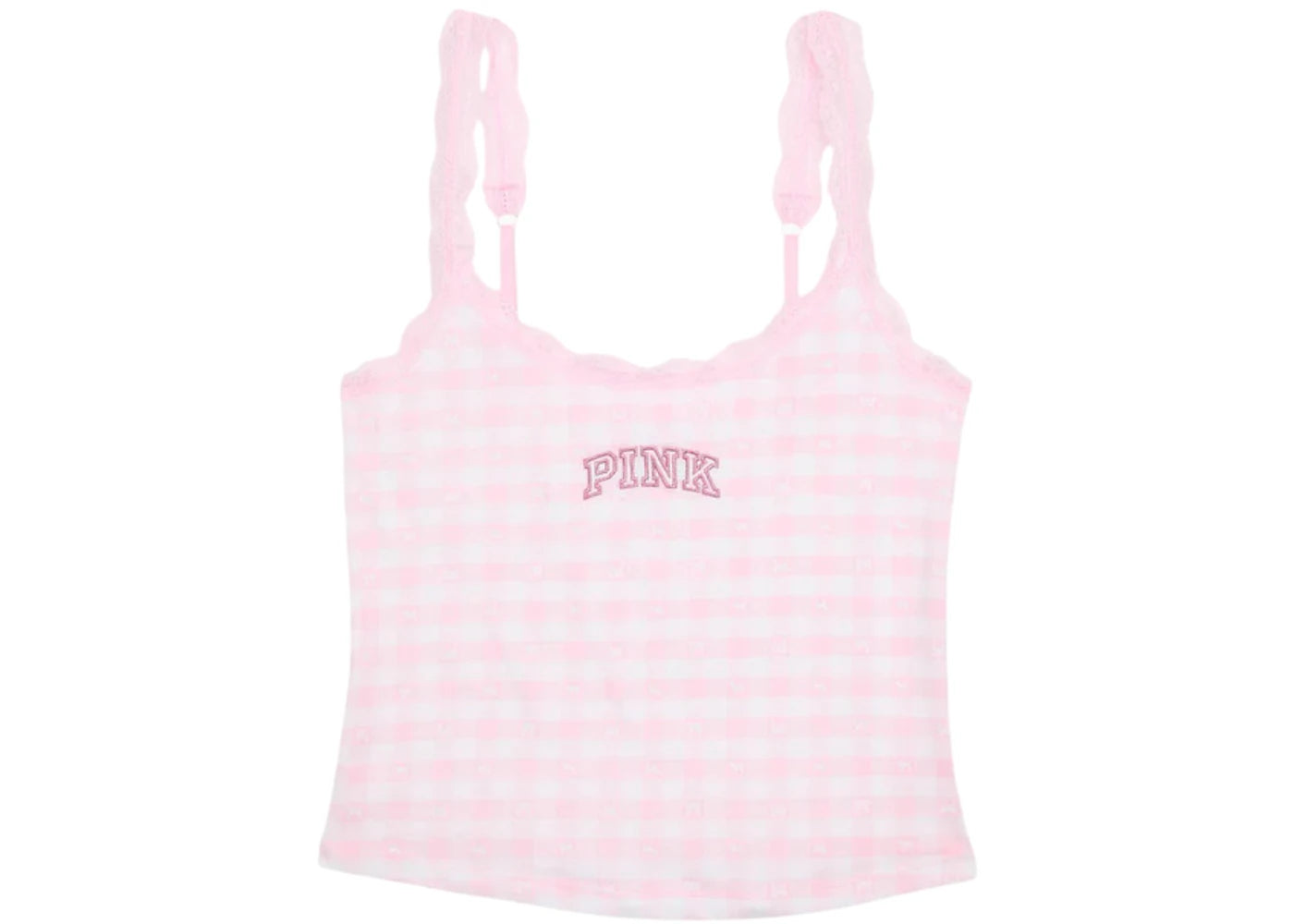 PINK x LoveShackFancy Cotton Cami Icon Gingham