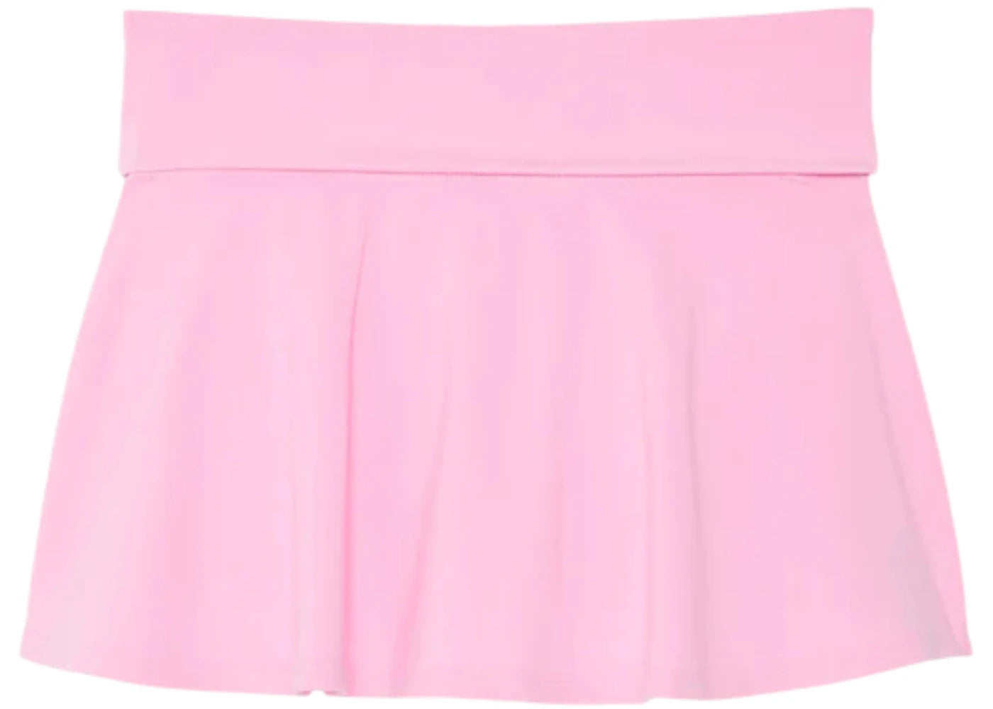 PINK x LoveShackFancy Cotton Foldover Flirty Skirt Pink Lollipop