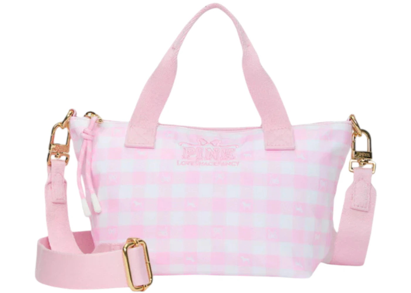 PINK x LoveShackFancy Mini Tote Bag Icon Gingham