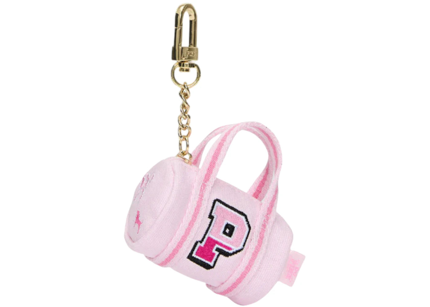 PINK x LoveShackFancy Pink Tulip Mini Duffle Keychain Charm Pink Tulip