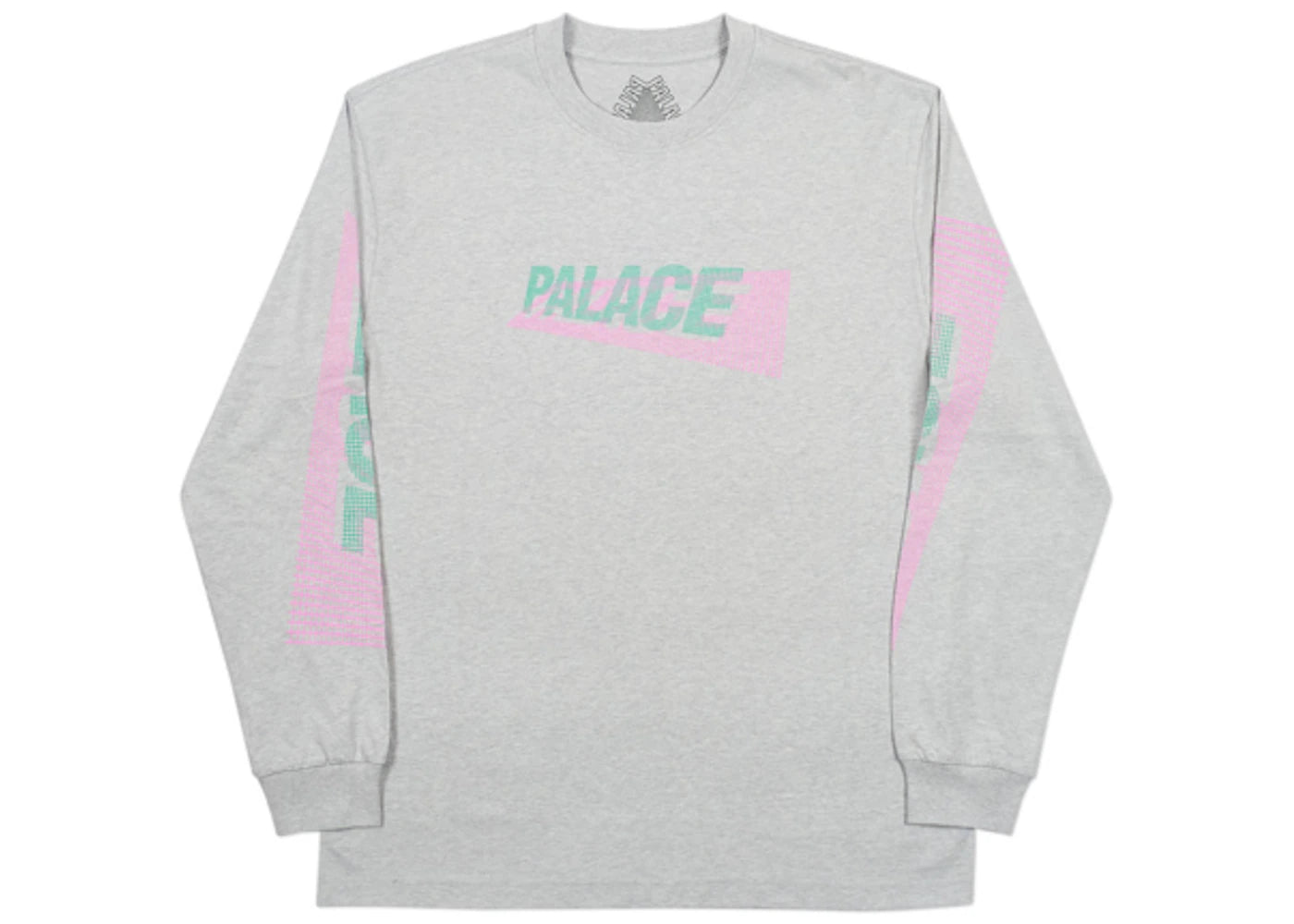 Palace 3-P Longsleeve Grey Marl