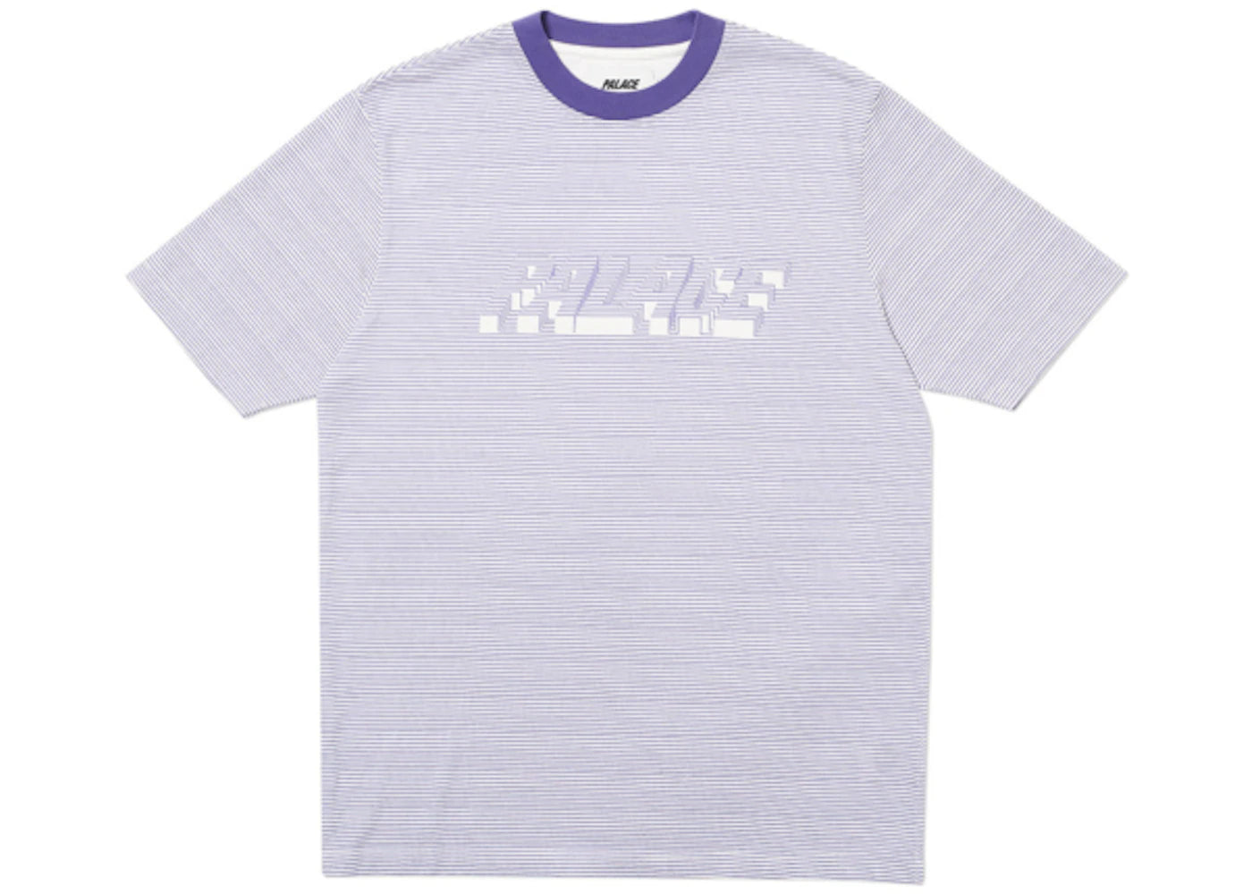 Palace 3D Stripe T-shirt Purple/White