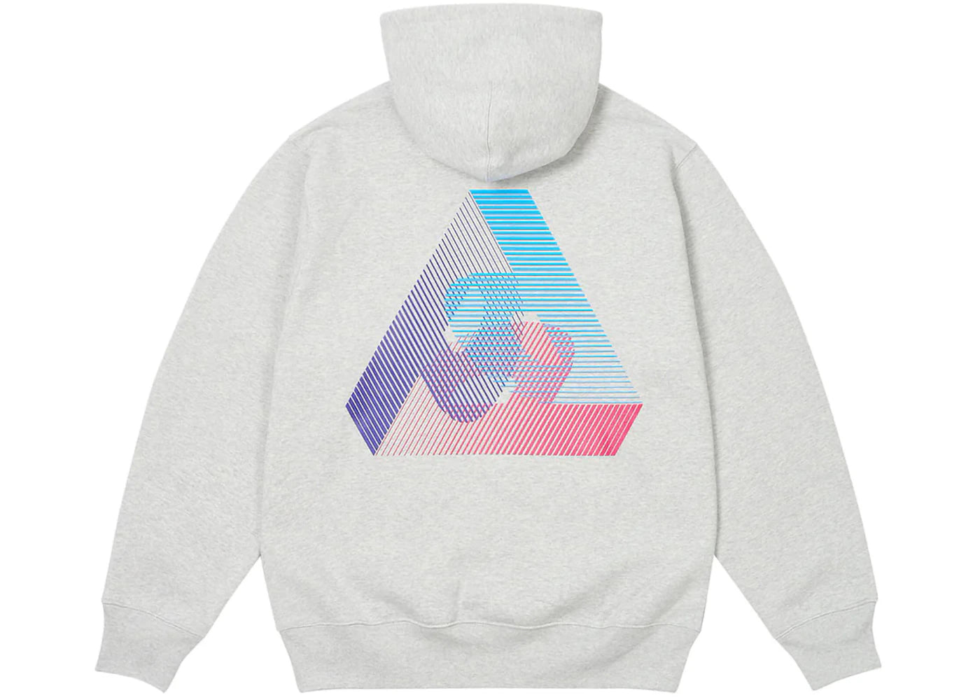 Palace 3P Fade Hood Grey Marl
