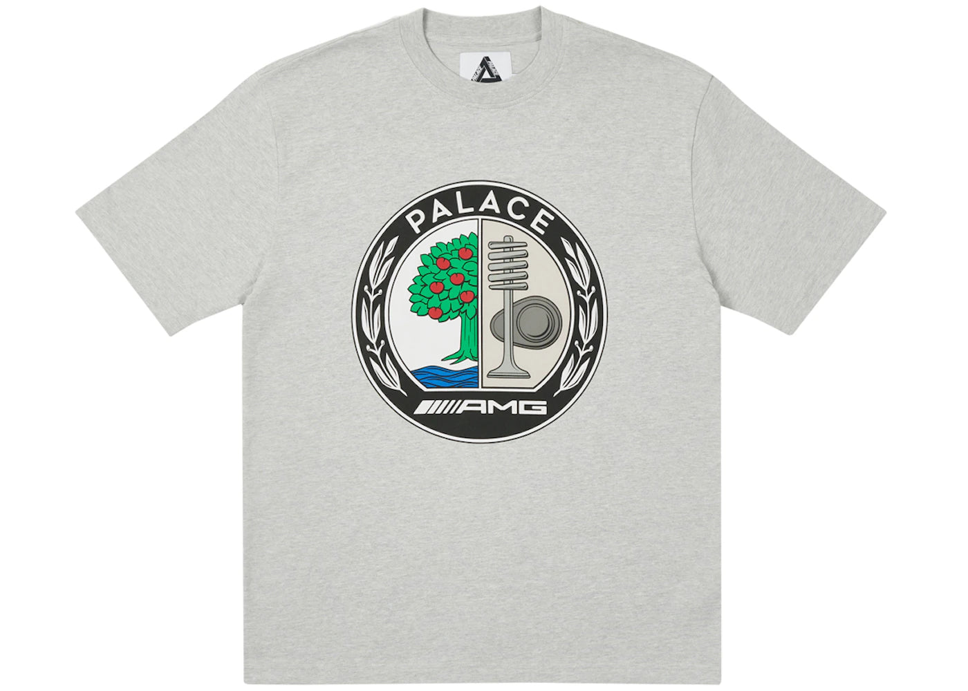 Palace AMG Emblem T-shirt Grey Marl