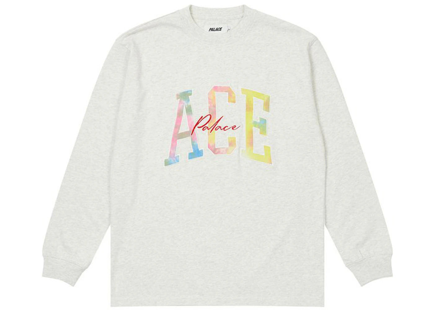 Palace Ace Longsleeve Grey Marl