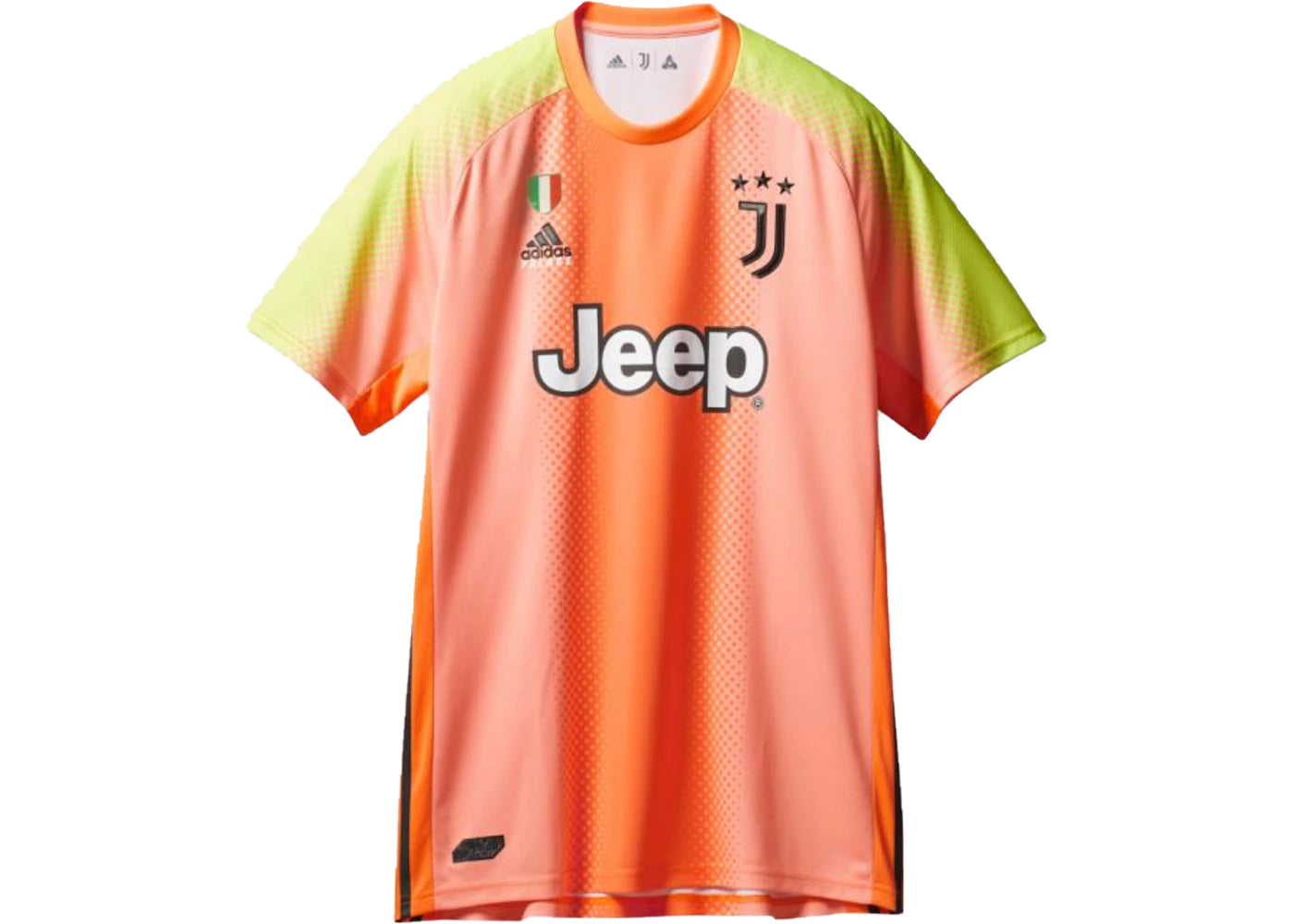 Palace Adidas Palace Juventus Authentic Buffon 77 Match Jersey Orange/Slime