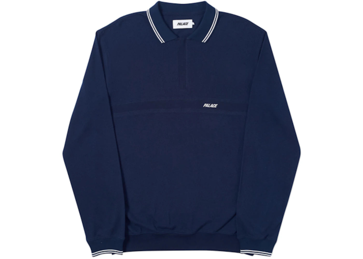 Palace Air-Flex Zip Crew Navy