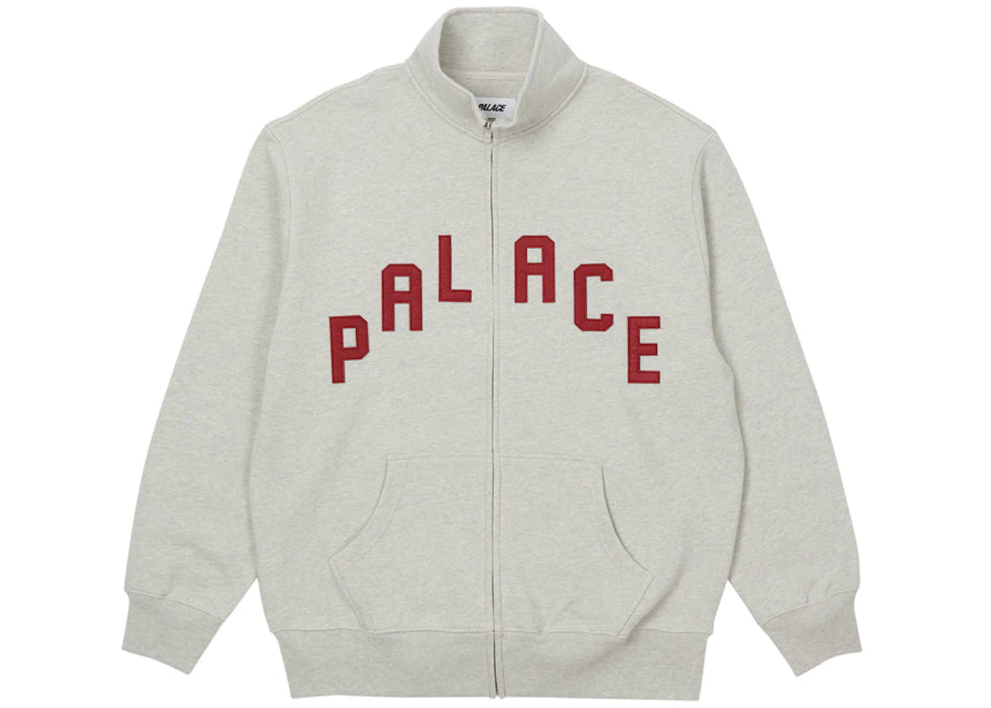 Palace Alas Zip Funnel Grey Marl