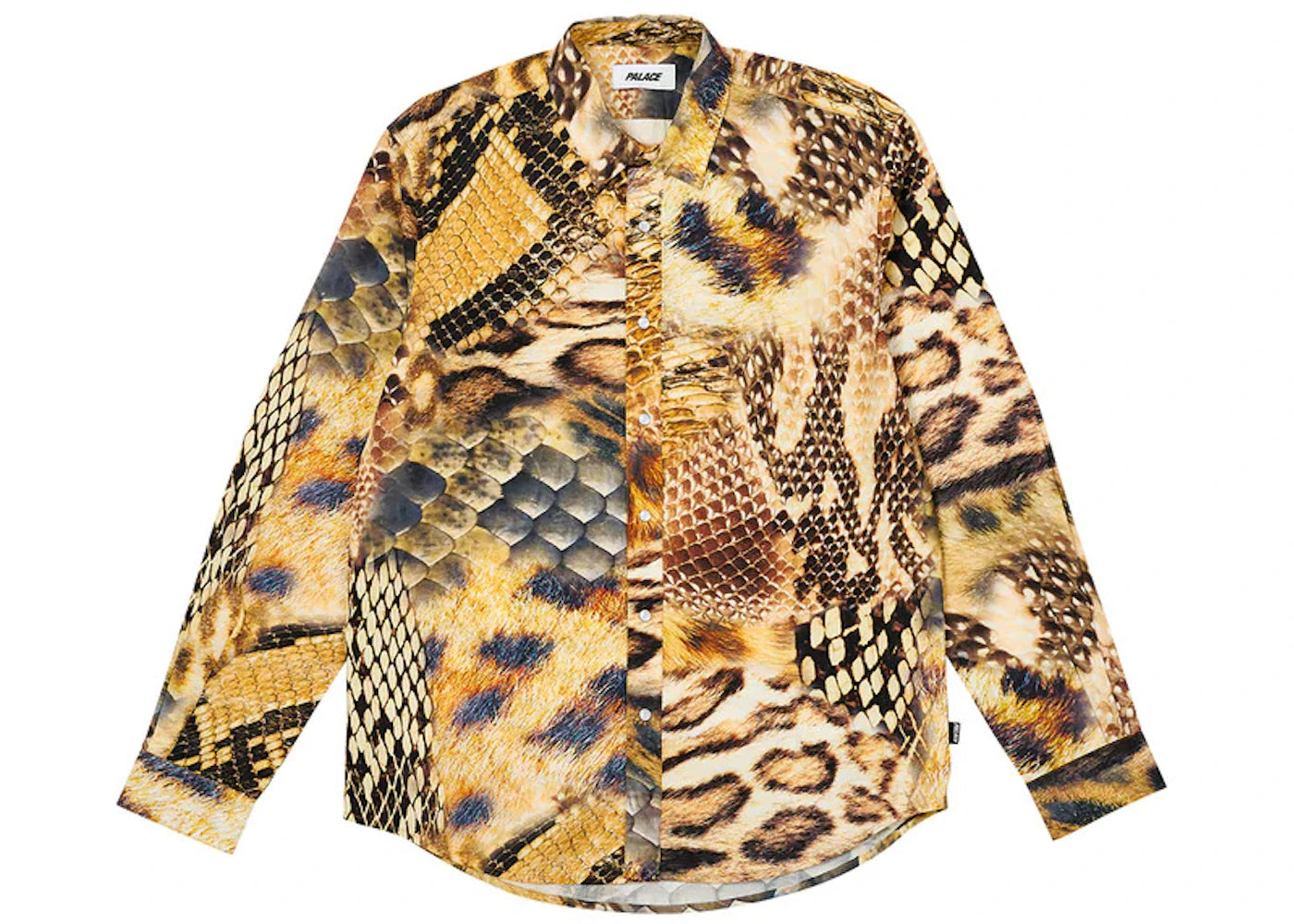 Palace Animal Print Shirt Yellow