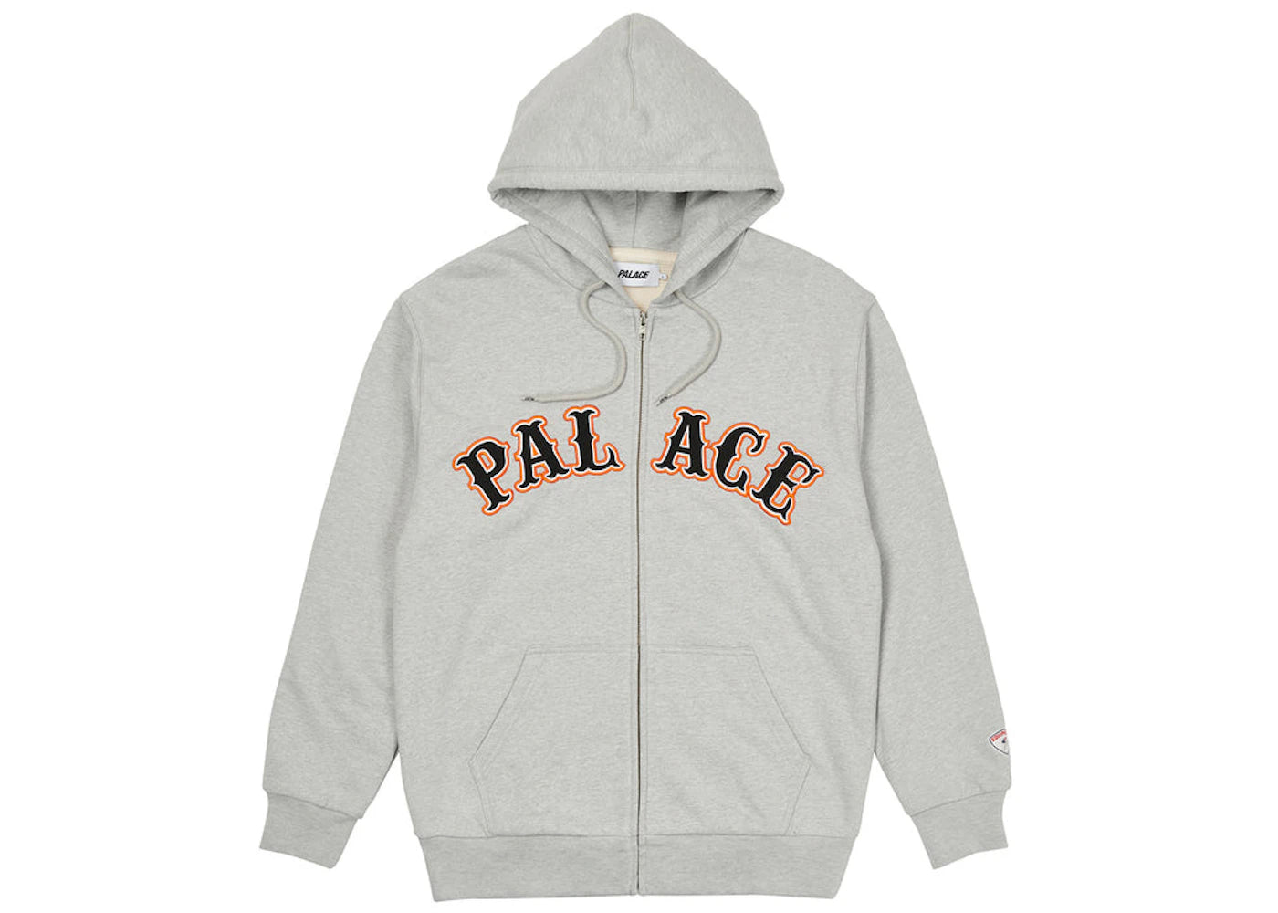 Palace Arch Zip Hood Grey Marl