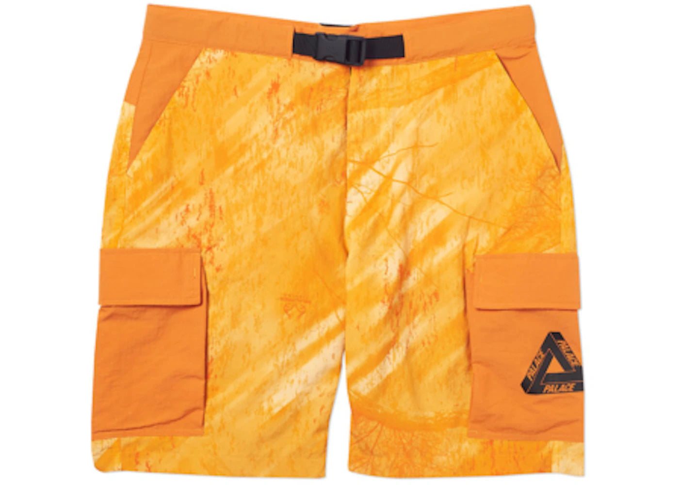 Palace Asymetric Real Tree Shell Shorts Orange