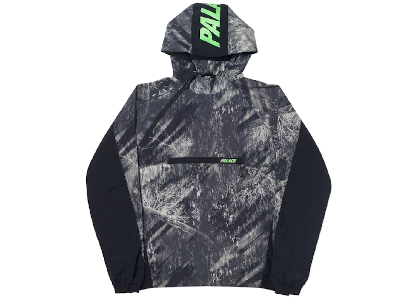 Palace Asymetric Real Tree Shell Top Black