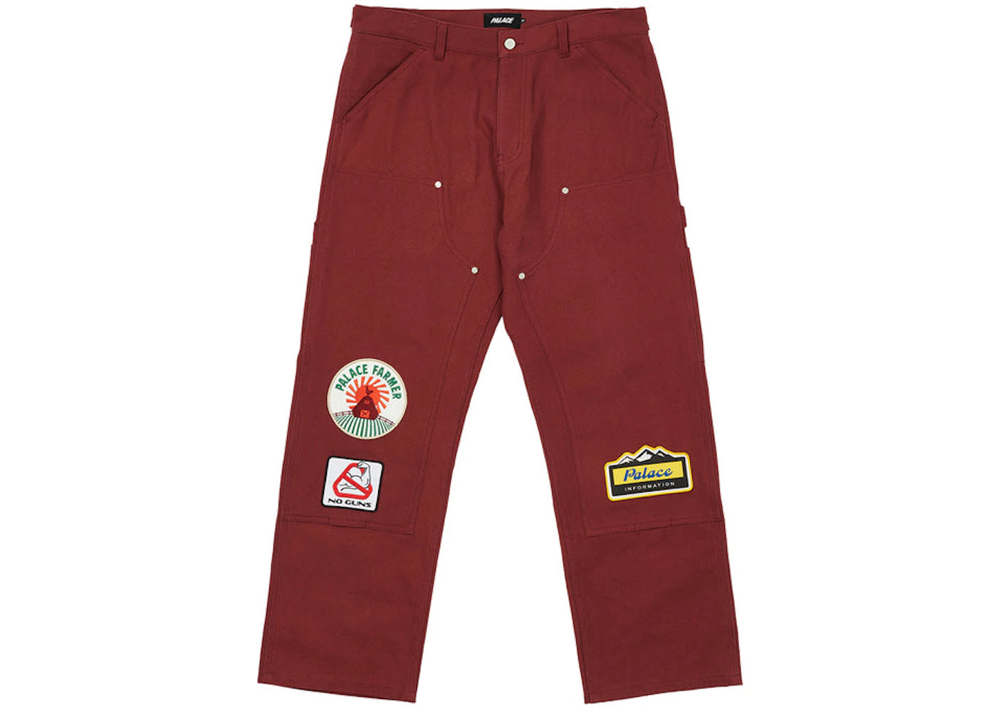 Palace Badge Work Trouser Wine