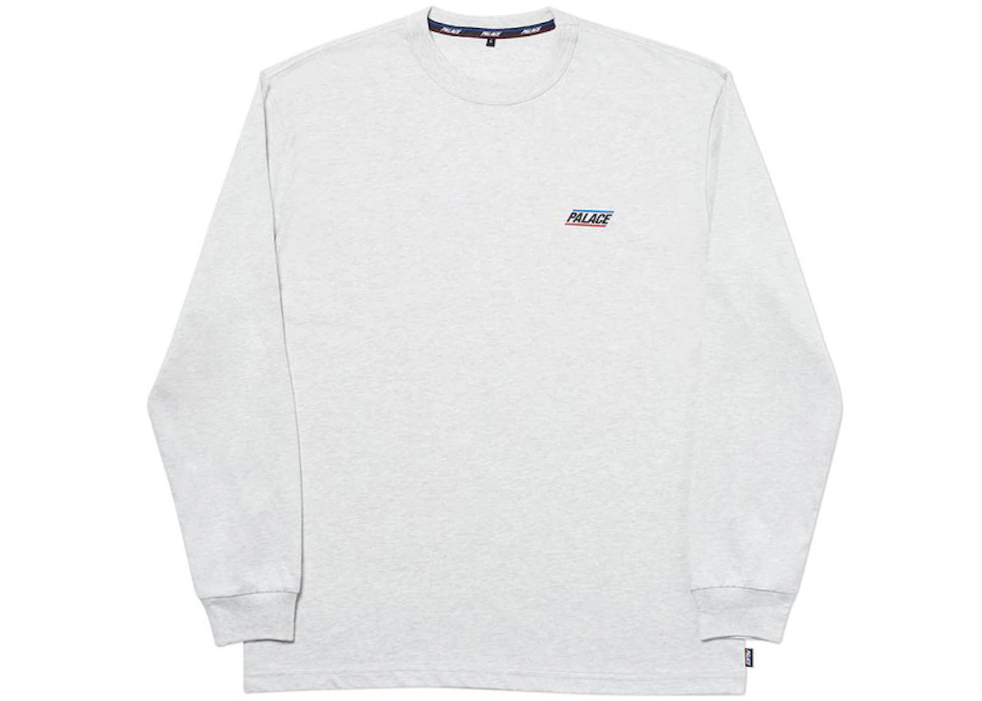 Palace Basically A Longsleeve Light Grey Marl