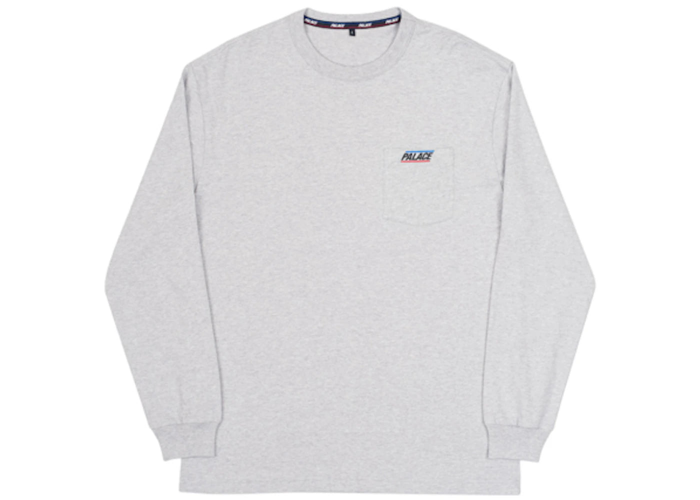 Palace Basically A Pocket Longsleeve Grey Marl