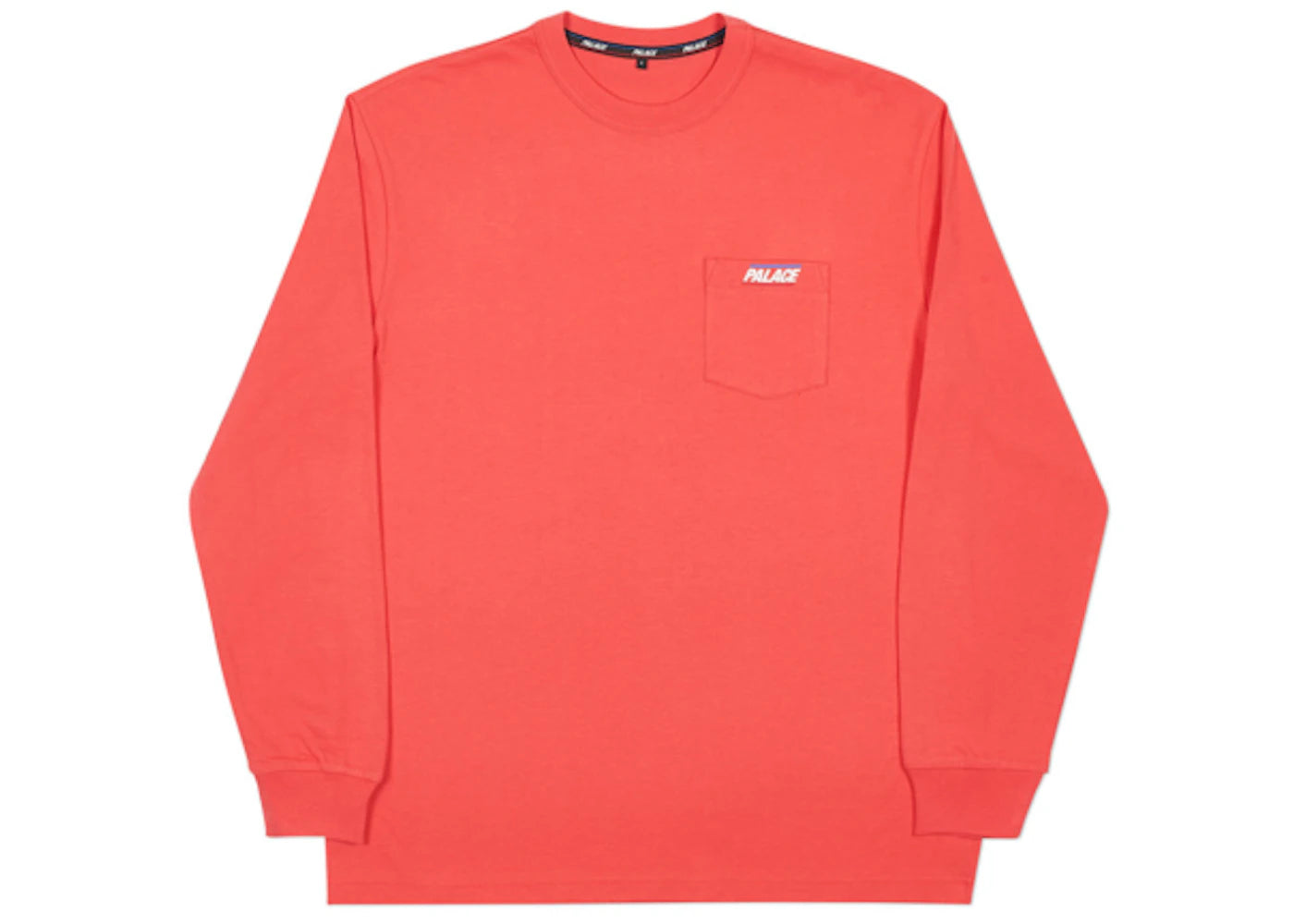 Palace Basically A Pocket Longsleeve Light Red