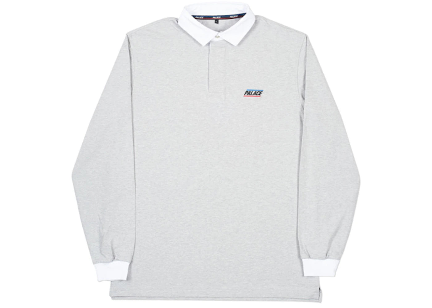 Palace Basically A Rugby Top Grey Marl