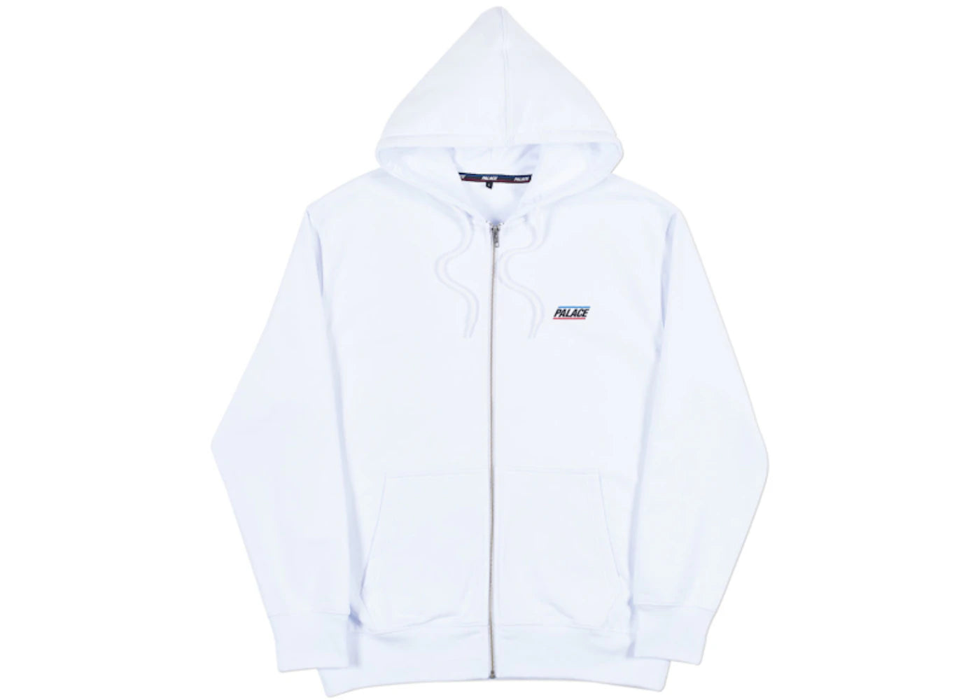 Palace Basically A Zip Hood (SS18) White