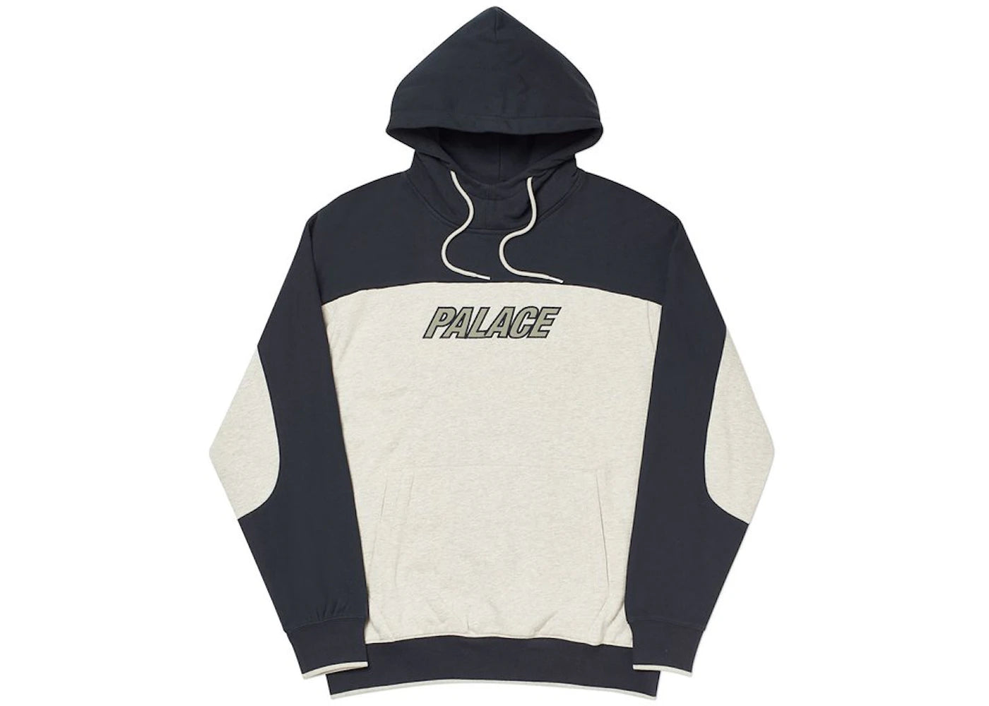 Palace Beef Tec Hoody Grey Marl/Black