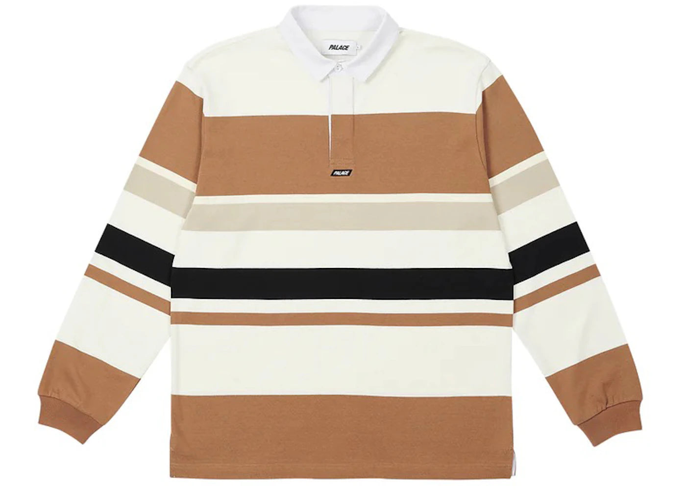 Palace Big Stripe Rugby Top White