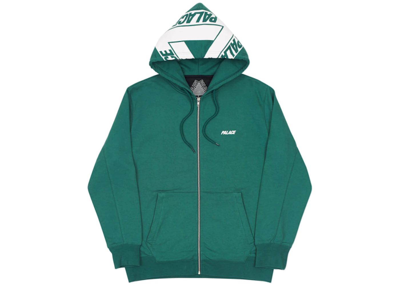 Palace Big Tri-Ferg Zip Hood Dark Green