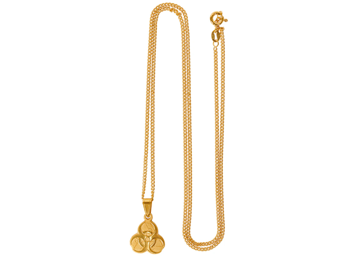 Palace Bio Hazard Pendant Gold