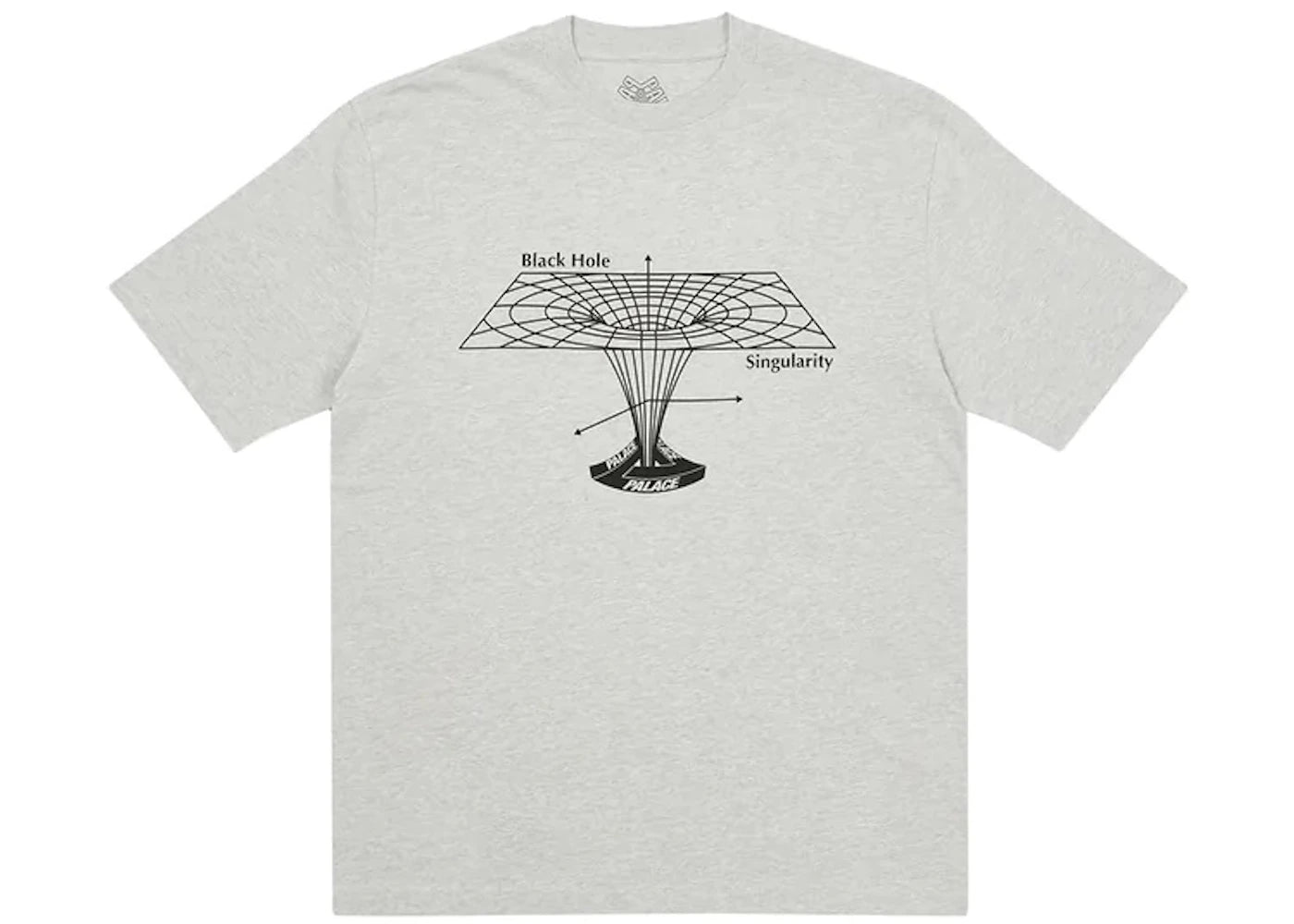 Palace Black Hole T-shirt Grey Marl