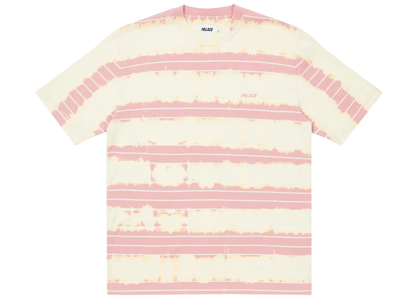 Palace Bleached Stripe T-shirt Pink