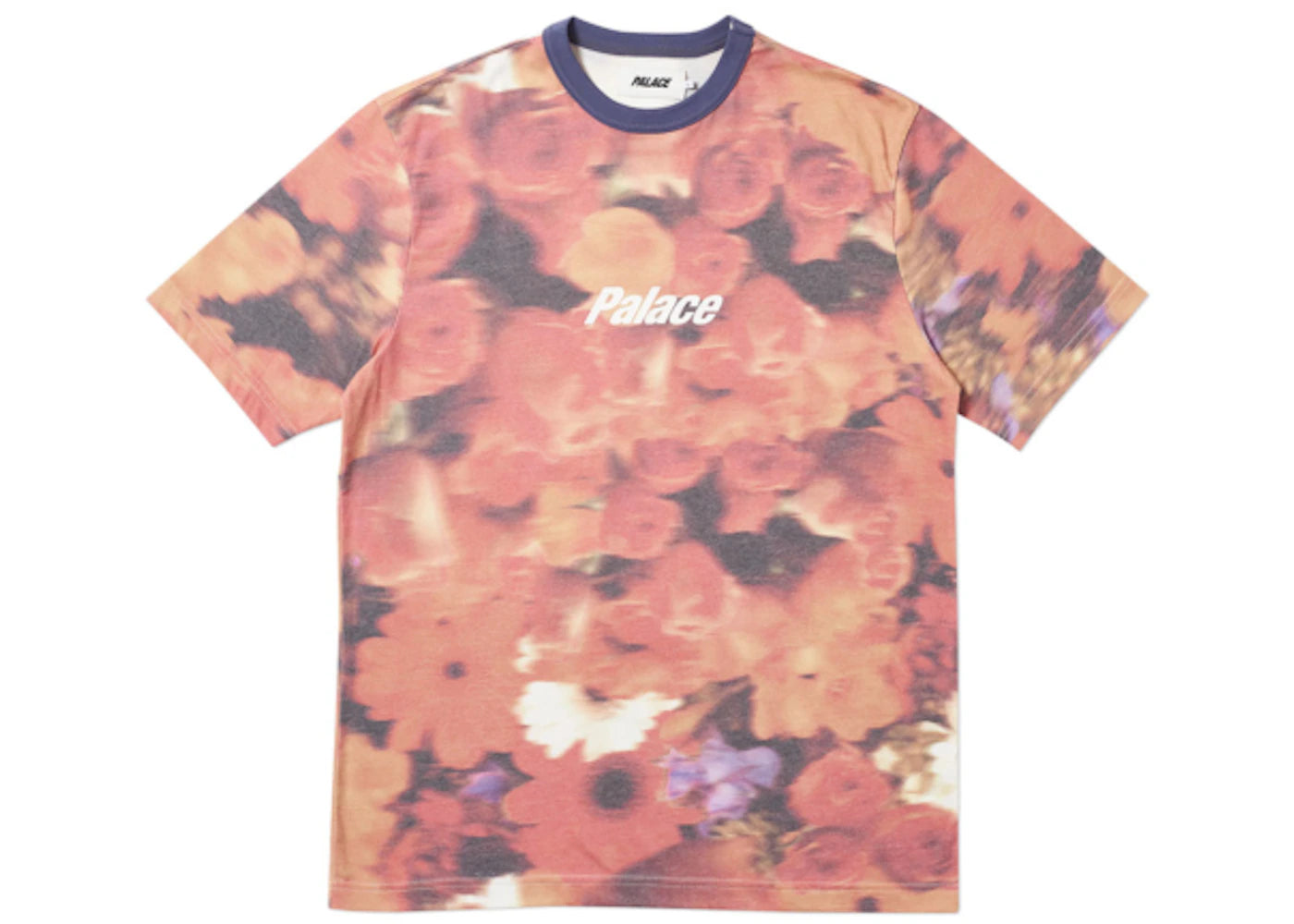 Palace Blurry Flower Ringer T-shirt Orange